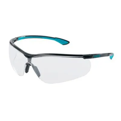 Uvex Schutzbrille Sportstyle 9193376 | Supravision Extreme | Anti-Beschlag | Unisex | Transparent-Schwarz