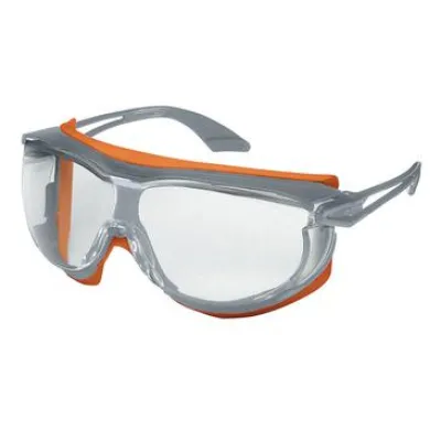 uvex Schutzbrille 9175275 skyguard NT | Bügelbrille | Anti-Beschlag | kratzfest | Einheitsgröße | grau/orange