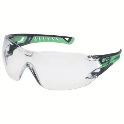 Uvex Schutzbrille Bügelbrille pheos nxt planet 9128295 | farblos | ergonomisch | Komfort-Grip | anthrazit/jade