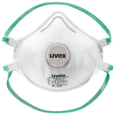 Uvex Atemschutzmaske silv-Air classic 2310 planet 8762313 | FFP3 | 15 Stück | faltbar | bequemer Sitz