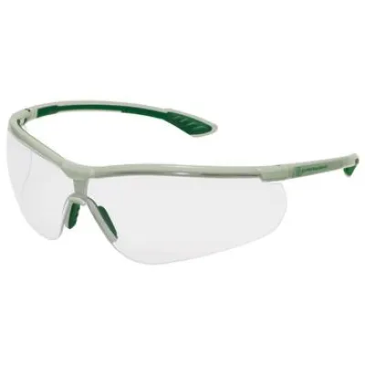 Uvex Schutzbrille sportstyle planet 9193295 | Bügelbrille | leicht & ergonomisch | farblos | beige-grün | Augenschutz