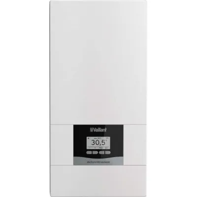 Vaillant Elektro-Durchlauferhitzer VED E 24/8 E | 24 kW | elektronisch geregelt | Funk-Fernbedienung | 400V | Weiß