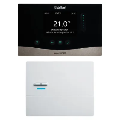 Vaillant Funk-Heizungsregler sensoCOMFORT VRC 720f/2 | eBUS | witterungsgeführt | App-Steuerung | Wandmontage | 24V
