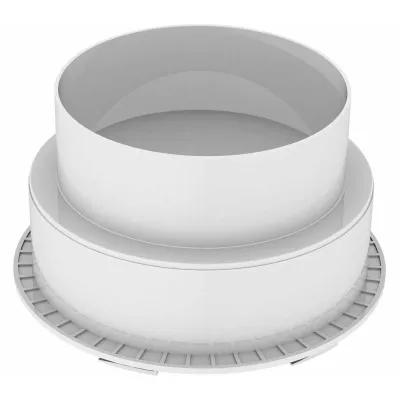 Vaillant Universalanschlussstutzen 0020231947 | Luftkanalreduzierstück D180/150 mm | Kunststoff | zentrisch | grau