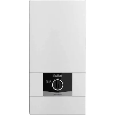 Vaillant Elektro-Durchlauferhitzer VED E 18/8 | 18 kW | 400V | elektronisch | druckfest | Bad/Küche | weiß