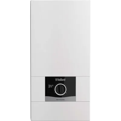 Vaillant Elektro-Durchlauferhitzer VED E 18/8 | 18 kW | 400V | elektronisch | druckfest | Bad/Küche | weiß