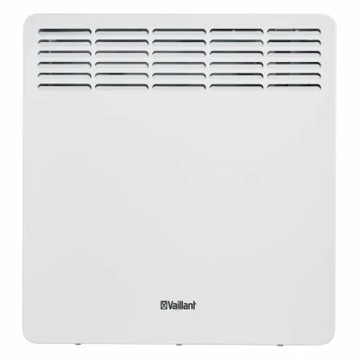 Vaillant Elektroheizung Wandkonvektor VER 75/5 | 750W | IP24 | Zeitschaltuhr | Frostschutz | Weiß | 450x426x100mm