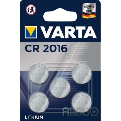 VARTA Batterie Electronics 3,0V/87mAh/Lithium CR 2016 Bli.5