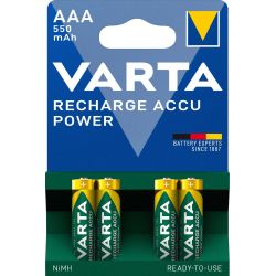 Varta RECHARGE ACCU Power AAA 550mAh Blister 4