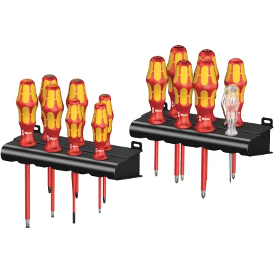 Wera Schraubendreher Set Kraftform Big Pack 100 VDE 14-tlg. | isoliert 1000V | PH PZ Schlitz Torx | Lasertip