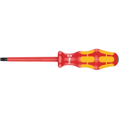 Wera VDE Schraubendreher 167 i TORX TX30 | 100mm isoliert | Kraftform Plus Griff | Sechskantabrollschutz