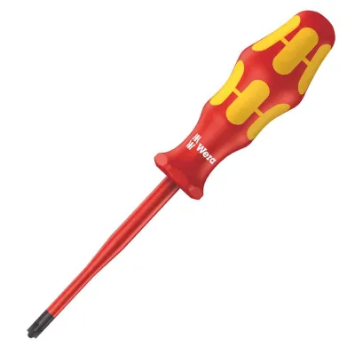 Wera VDE Schraubendreher 165iS PZ/S 2x100mm 05006466001 | isoliert bis 1.000V | PlusMinus Kombiprofil | Slim | rot/gelb