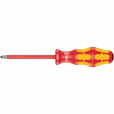 Wera VDE Schraubendreher 165i PZ2 x 100mm | isoliert 1000V | Lasertip | Kraftform | Abrollschutz