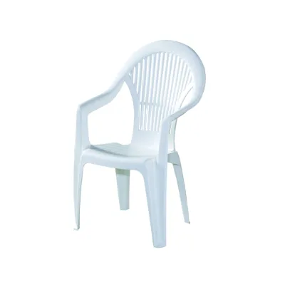 Fun Star Stapelsessel Vega 86450 | Gartenstuhl Kunststoff wetterfest | hohe Rückenlehne | stapelbar | weiß