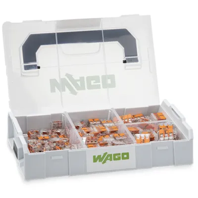 WAGO Verbindungsklemmenset 887-959 | Serie 221 | L-BOXX Mini | 255-teilig | 4mm² & 6mm² | transparent