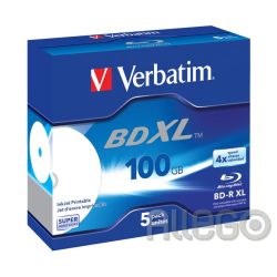 Verbatim BD-R XL 100GB/2-4x Jewelcase (5 Disc)