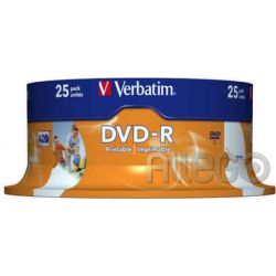 Verbatim DVD-R, 4.7GB, 120Min, 16fach, Sp.,25er