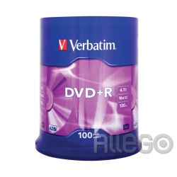 Verbatim DVD+R 4,7GB 16X 100er SP AZO