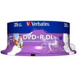 Verbatim DVD+R DL 8.5GB/240Min/8x Cakebox (25 Dis