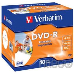 Verbatim DVD-R Jewelcase 10 Discs 11-020-063 (VE10)