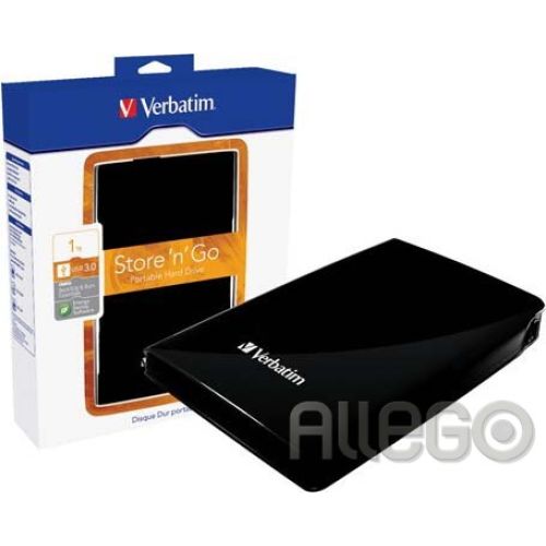 Bild: Verbatim Festplatte 3.0 USB 1 TB extern schwarz