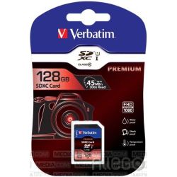 Verbatim SDXC-Card 128GB Class 10, UHS-1