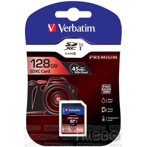 Bild: Verbatim SDXC-Card 128GB Class 10, UHS-1