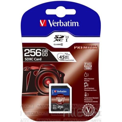 Bild: Verbatim SDXC-Card 256GB Premium,Class10,U1 15-020-352