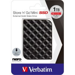 Verbatim Store ´n´ Go mini 1TB SSD Festplatte schwarz