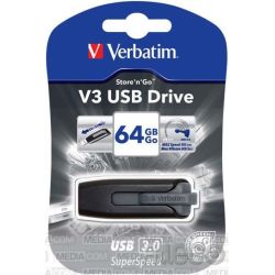 Verbatim USB 3.0 Stick 64GB, V3 Store n Go, grau