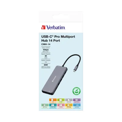Verbatim USB-C Pro Multiport Hub 14 Port CMH-14 32154