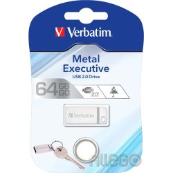 Verbatim USB-Stick 2.0 64GB Metal Executiv 15-020-333 Silber