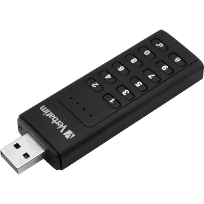 Verbatim USB-Stick 32GB 49427 | Keypad Secure | USB 3.2 Gen 1 | AES 256-Bit Verschlüsselung | 160 MB/s Lesen | Schwarz