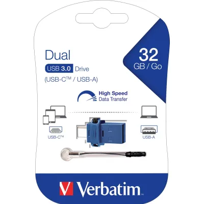 Verbatim USB-Stick 3.0 32GB Typ A/C, Dual Drive 15-020-360