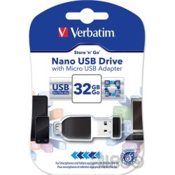 Verbatim USB-Stick OTG 32GB MicroUSB Adapter Nano