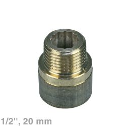 Verlängerung 1/2"x20mm Rotguss