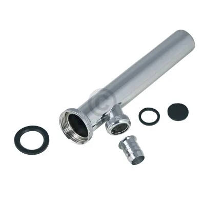 Verstellrohr 1 1/4"x32mm mit Geräteanschluss chrom für Waschbeckensiphon