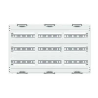 Striebel & John MBG303 Gerätemodul | Bausatz DIN 43880 | 3 DIN-Schienen | 108 TE | 750x450x120mm | Kunststoff | grau