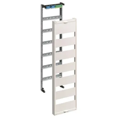 HAGER Einbausatz UW61V | Verteilerfeld 6-reihig | 6x DIN-Schiene | 250x900x105mm | Aufputz | Stahlblech