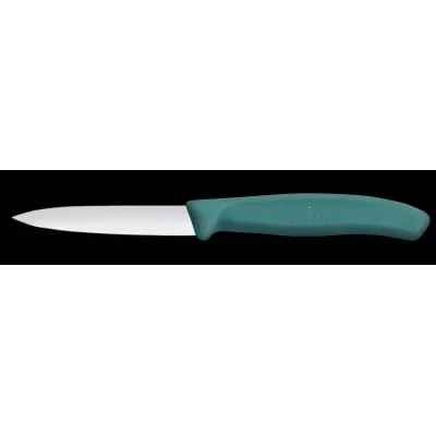 Victorinox Gemüsemesser Swiss Classic 8cm | Küchenmesser | Klingenstahl | Kunststoffgriff | grün