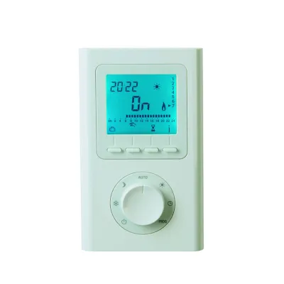 Vitramo Raumthermostat VT D-P digital programmierbar | Aufputz | Uhr | 135x81x22mm | 2-Draht | IP30 | weiß