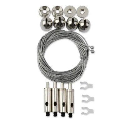 VITRAMO Seilabhängung VZS-VH für Infrarotheizung VH | 1,5 m | Ø1,2 mm Stahl verzinkt | Set Deckenmontage