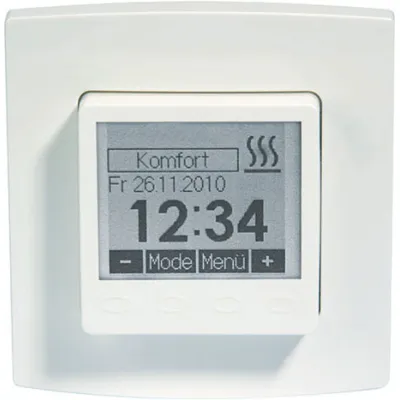 Vitramo Raumthermostat Unterputz VTD-UP | digital programmierbar mit Wochentimer | 230V | 50x50x46mm | weiß