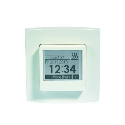 Vitramo Raumthermostat Unterputz VTD-UP | digital programmierbar mit Wochentimer | 230V | 50x50x46mm | weiß