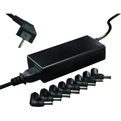 Vivanco Notebook Netzteil 90W | AC/DC Universal Ladegerät | 15V/16V/19,5V | Schutzfunktionen | Schwarz
