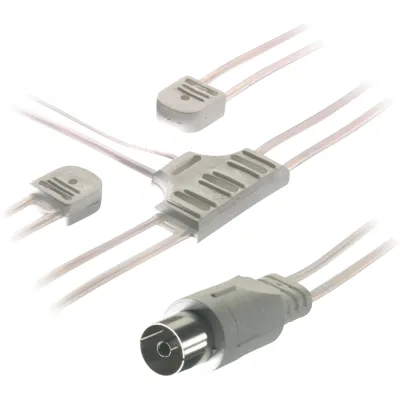 Vivanco Wurfantenne Dipol FM | UKW-Empfang | Koax-Anschluss | leicht | 23,2 cm Breite
