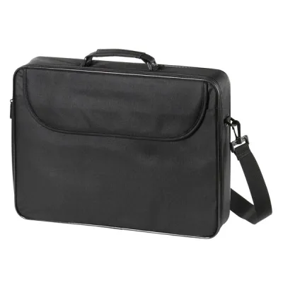 ESSENTIALS Notebooktasche 17.3 Zoll | Laptoptasche bis 43,9 cm | Zubehörfach | Schultergurt | Schwarz