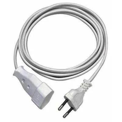 ElectronicPartner Verlängerungskabel Euro 5m | Kindersicherung | extralang | Weiß