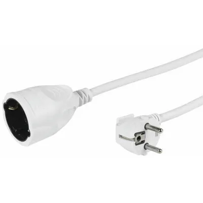 ElectronicPartner Verlängerungskabel Schutzkontakt 2m | Anschlusskabel 3x1,5mm | weiß