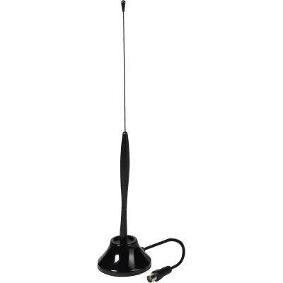 Vivanco Stabantenne Indoor passiv | DAB/DAB+ Empfang | DVB-T/T2 | UKW | Heimradio | 33,2 cm | schwarz